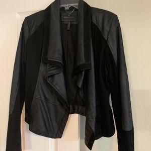 BCBG real leather and suede jacket